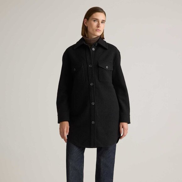 Quince 100% Wool Long Shirt Jacket - Picture 1 of 8